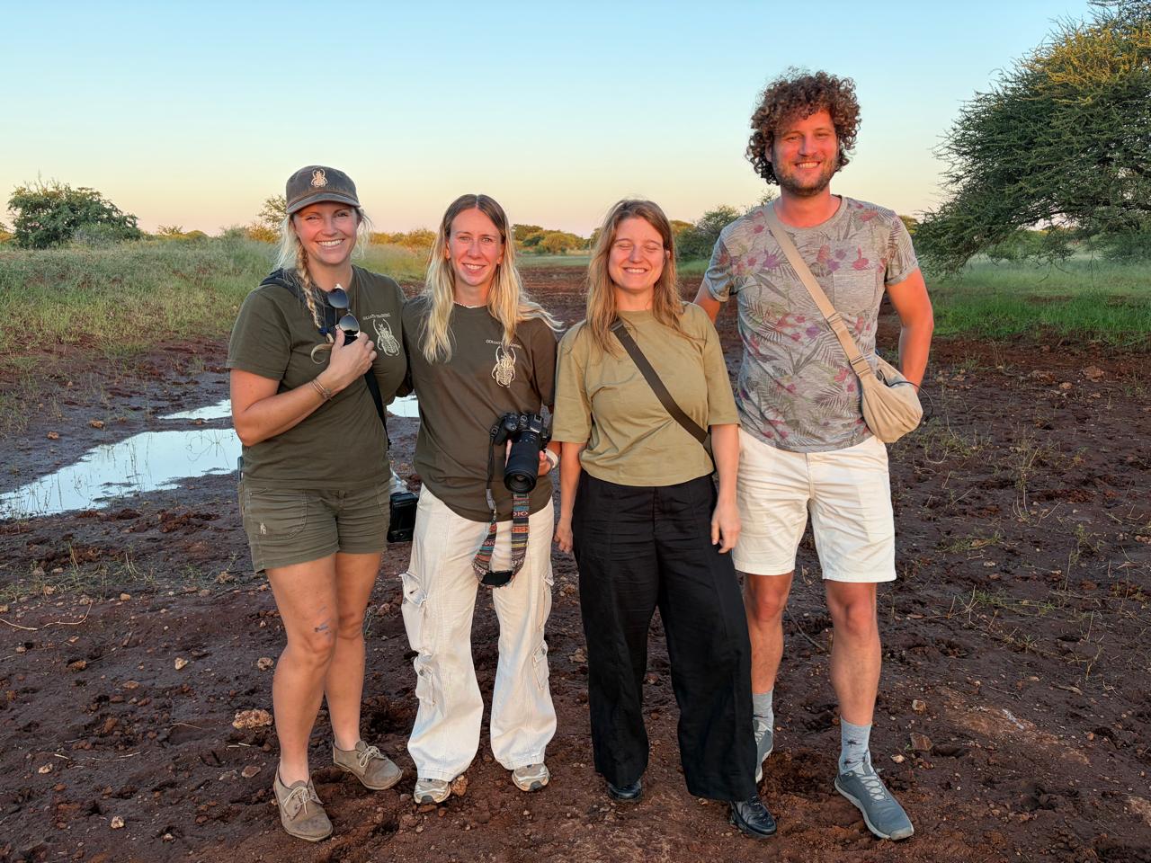 Researcher team in camp